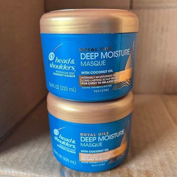 2 Pack Head & Shoulders Royal Oils Deep Moisture Masque Dandruff 7.6 oz exp 6/20 - Picture 1 of 3